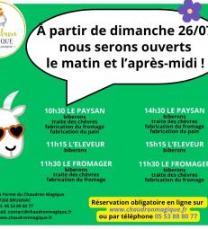 Toutes les animations à nouveau disponibles à partir de dimanche 26/07