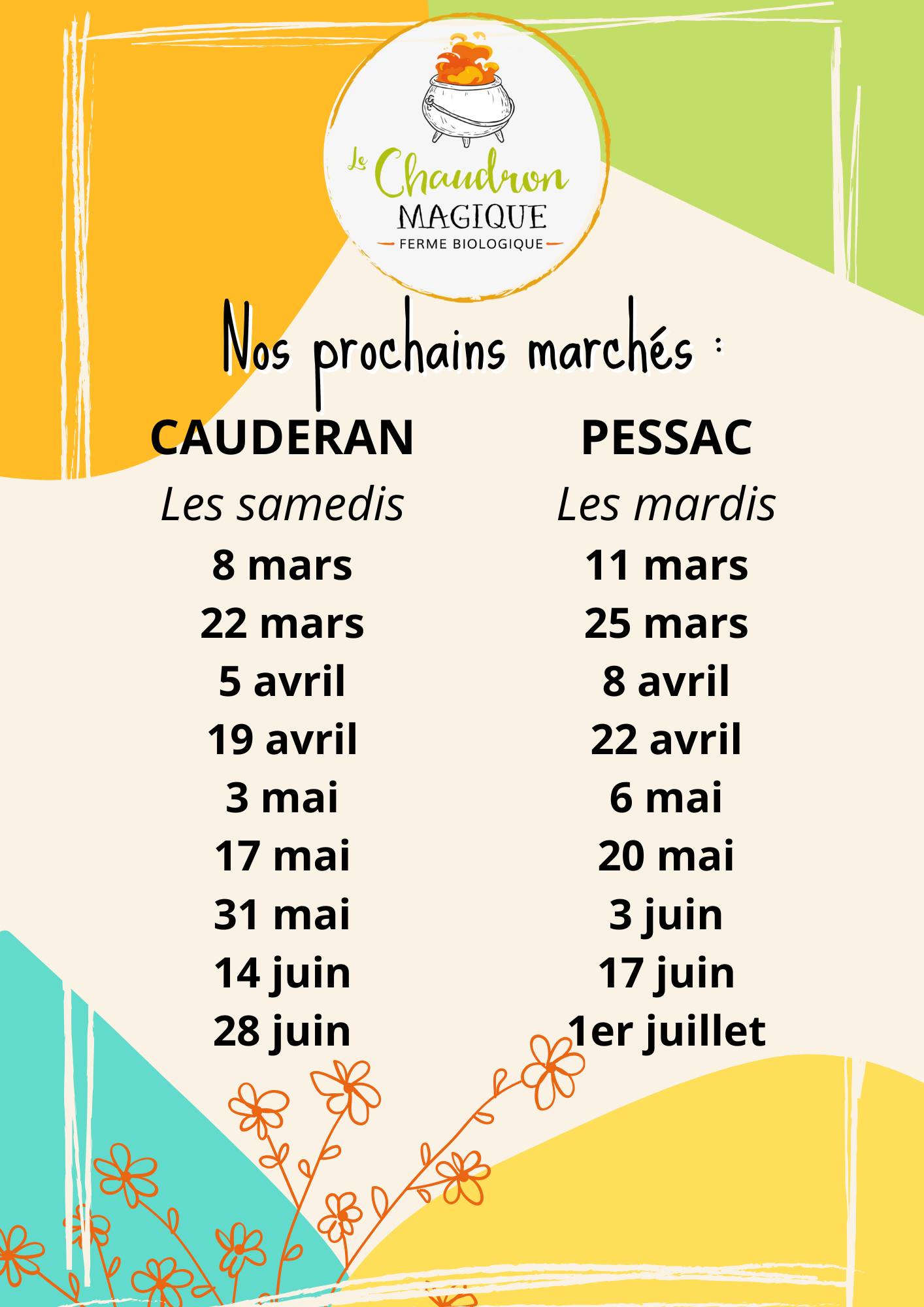 illustration Retrouvez-nous au marché !